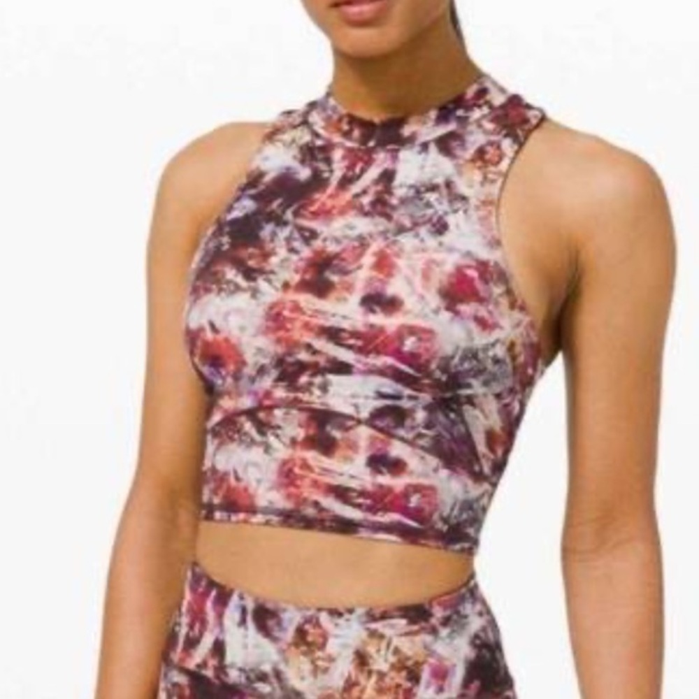 Lululemon Everlux and Mesh Cropped Tank 4